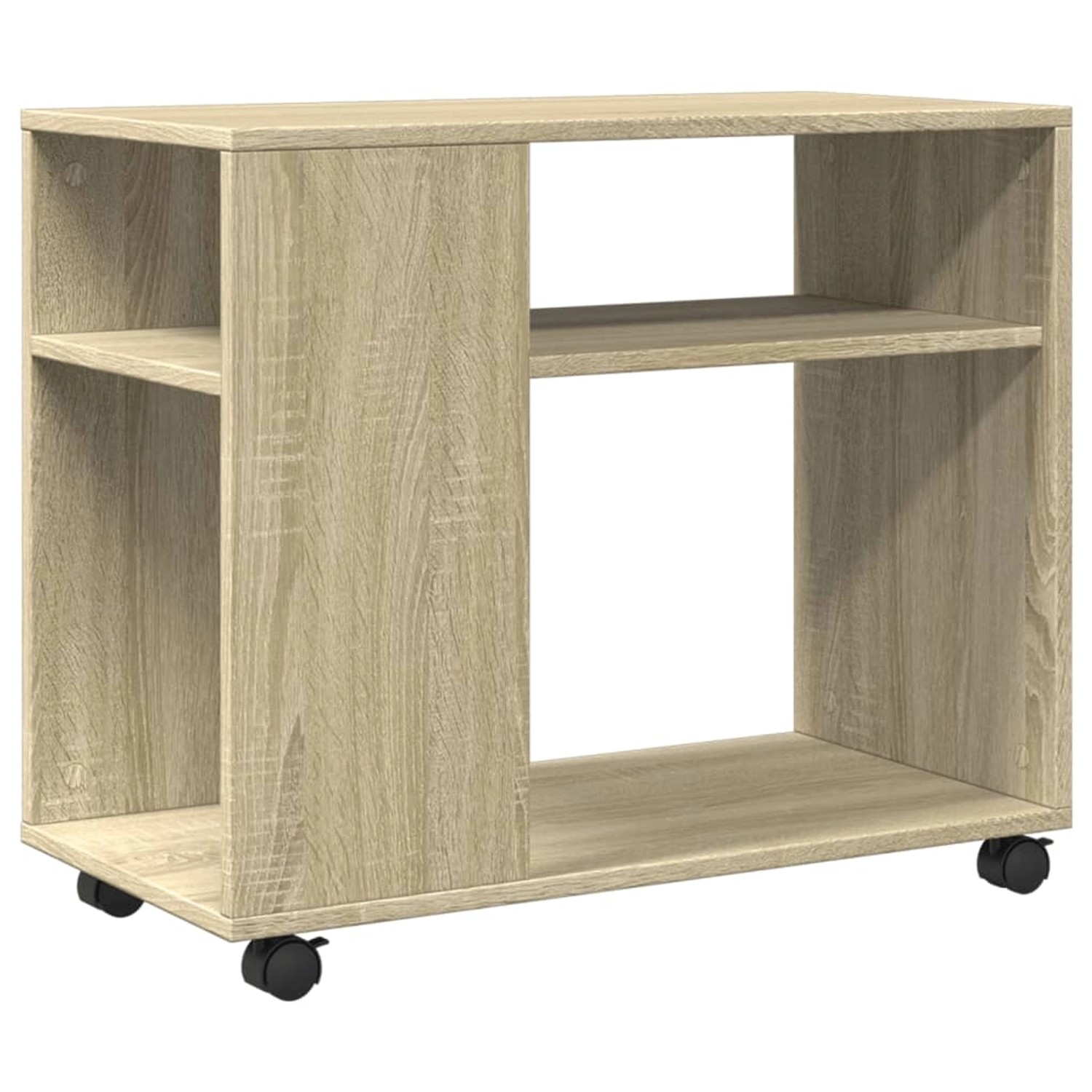 vidaXL Beistelltisch mit Rollen Sonoma Eiche 70x35x60 cm Holzwerkstoff 8531 günstig online kaufen