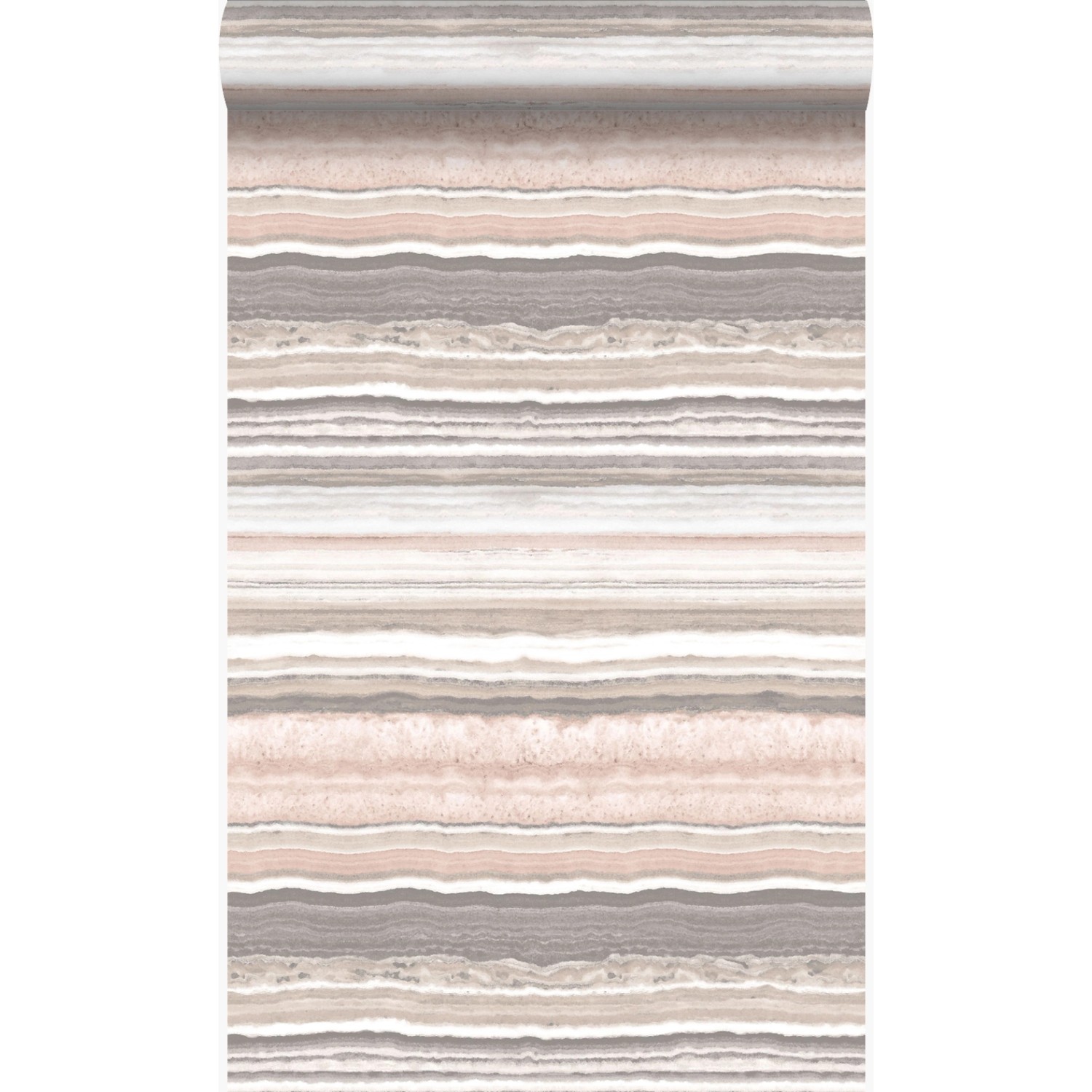 Origin Wallcoverings Tapete Marmor-Optik Pfirsichrosa und Beige 53 cm x 10. günstig online kaufen