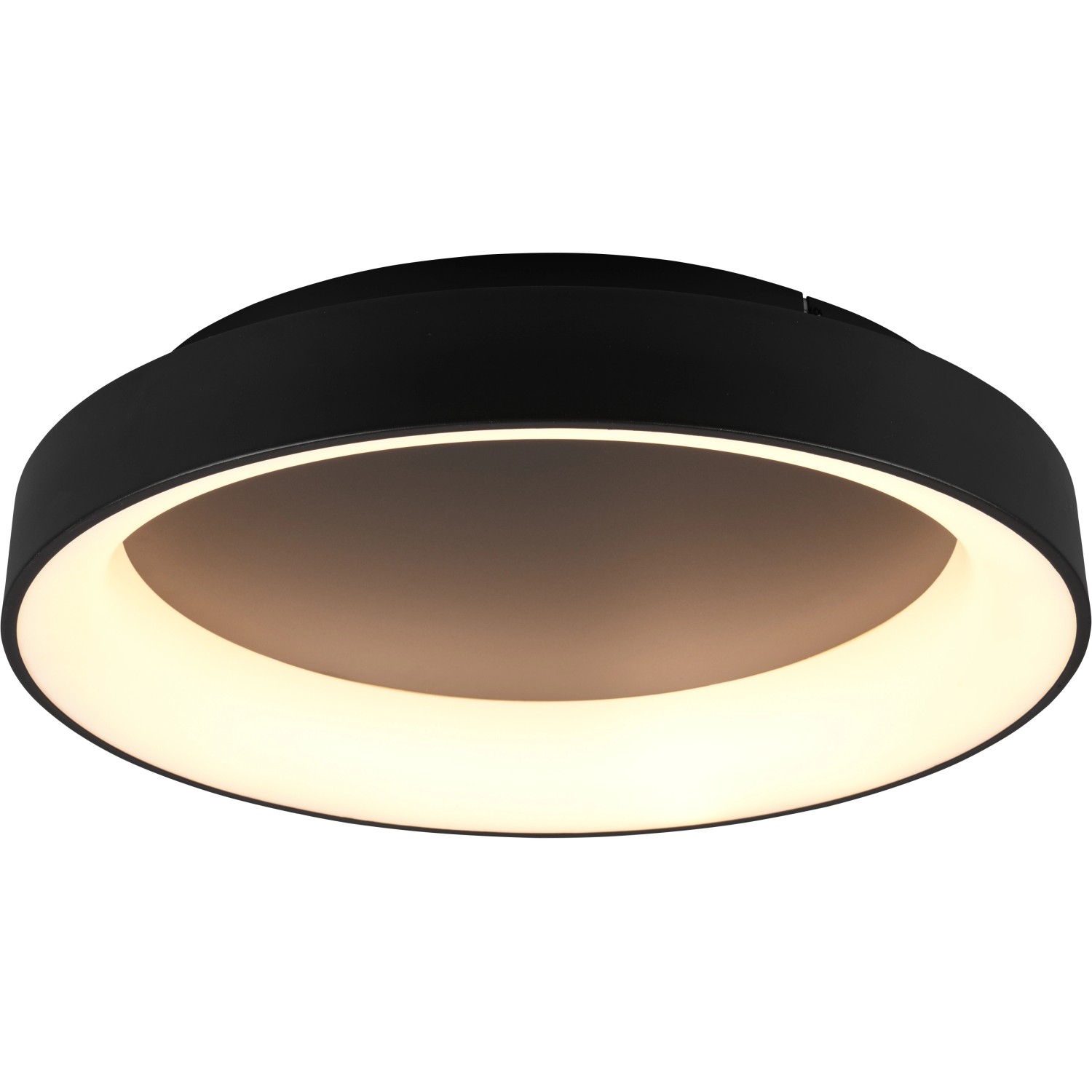 Trio LED Deckenleuchte Girona Schwarz matt 120 mm x 600 mm x 600 mm günstig online kaufen