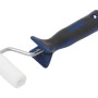 LUX Felt-Roller, 5 cm breit, mit blau-schwarzem Softgriff für Lackarbeiten.