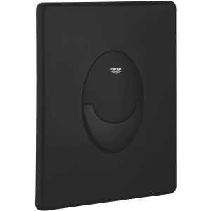 Grohe Start WC-Drückerplatte in Matt Schwarz, 156x197mm für 2-Mengen-Spülung.