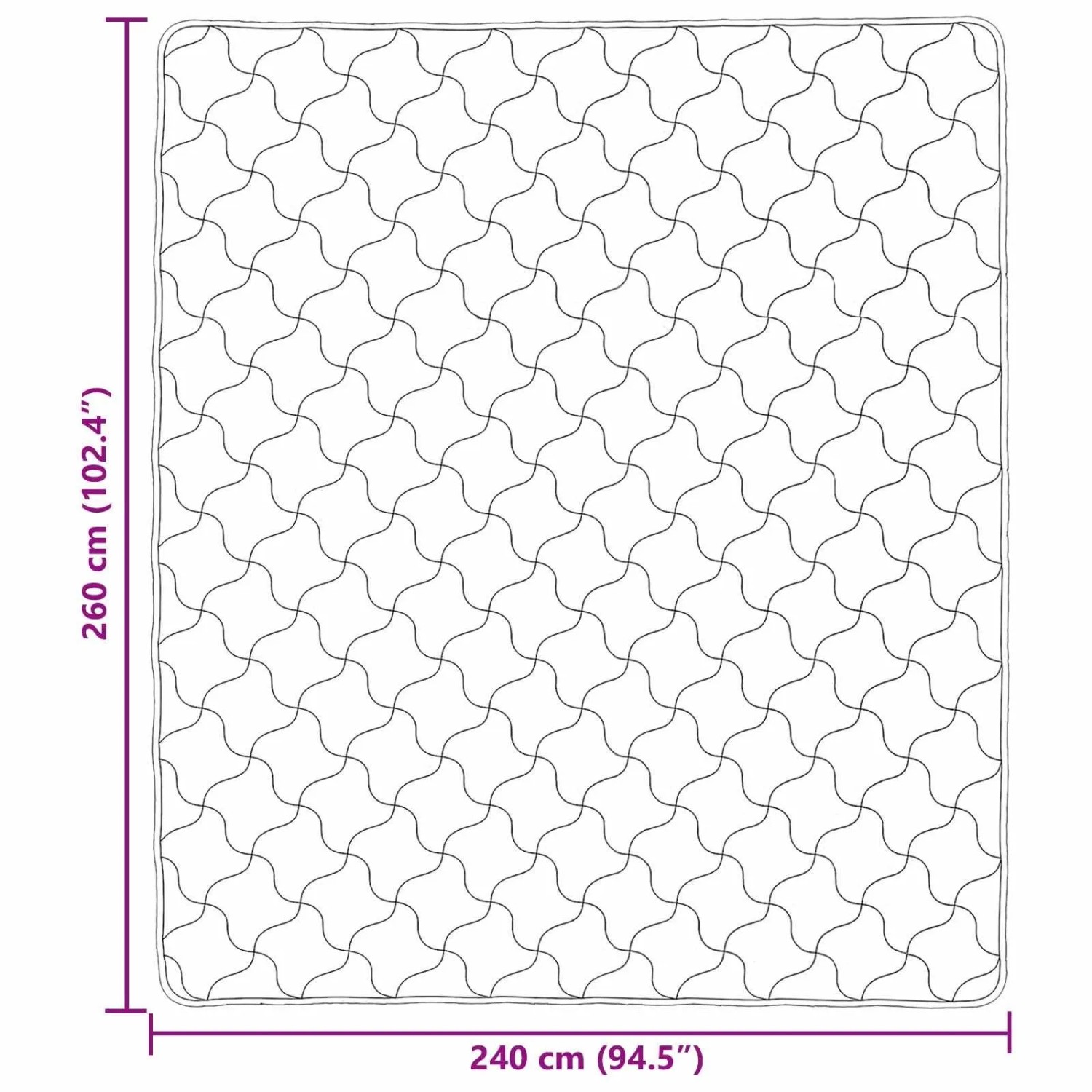 vidaXL Winterbettdecke Taupe 240 x 260 cm Mikrofaser und Teddy-Fleece 42026360_10
