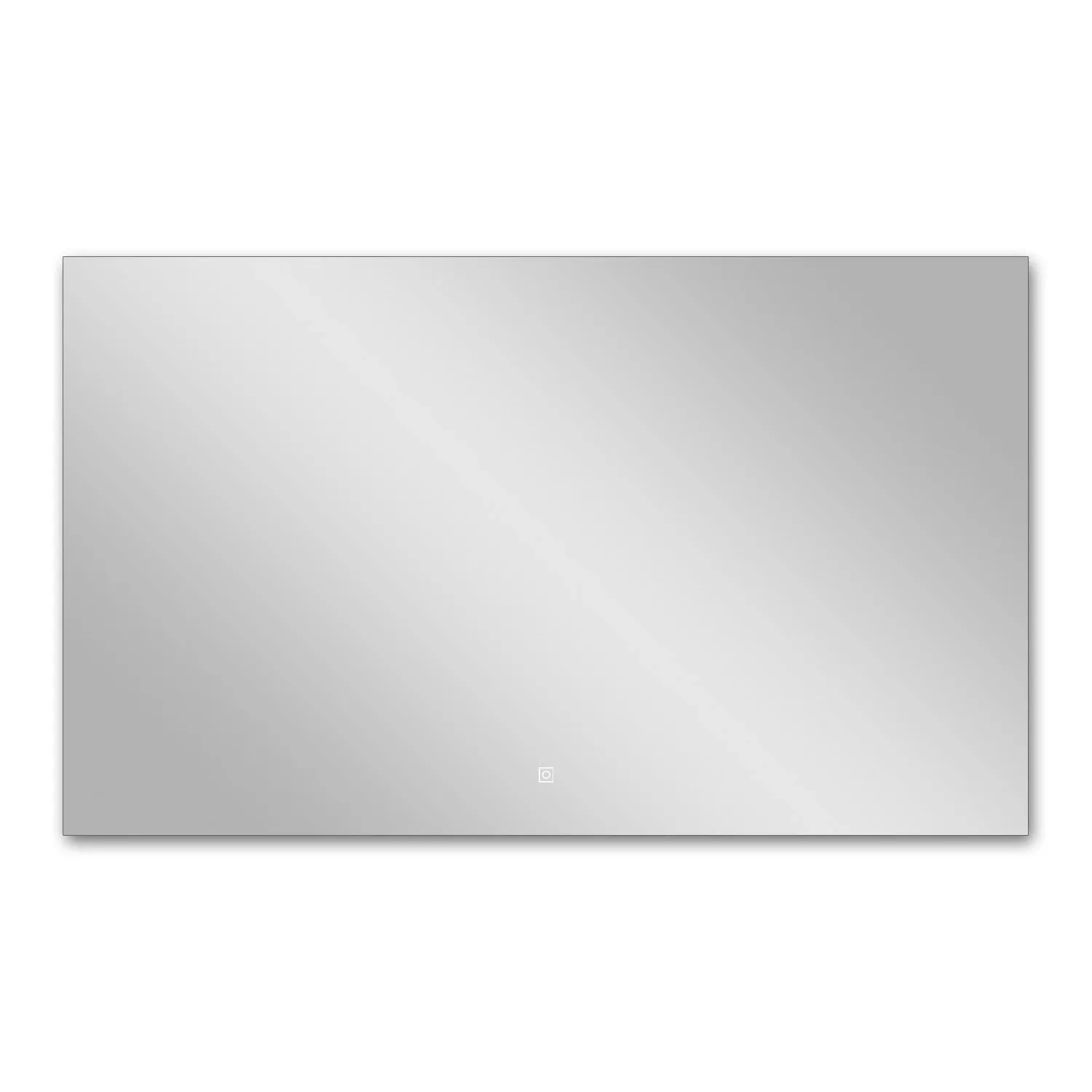 Aica Sanitär Badspiegel 100x60 cm Spiegel mit LED Beleuchtung Kaltweiß 6000K Dimmbar Memory Touch Wandschalter Horizontale oder Vertikale Montage