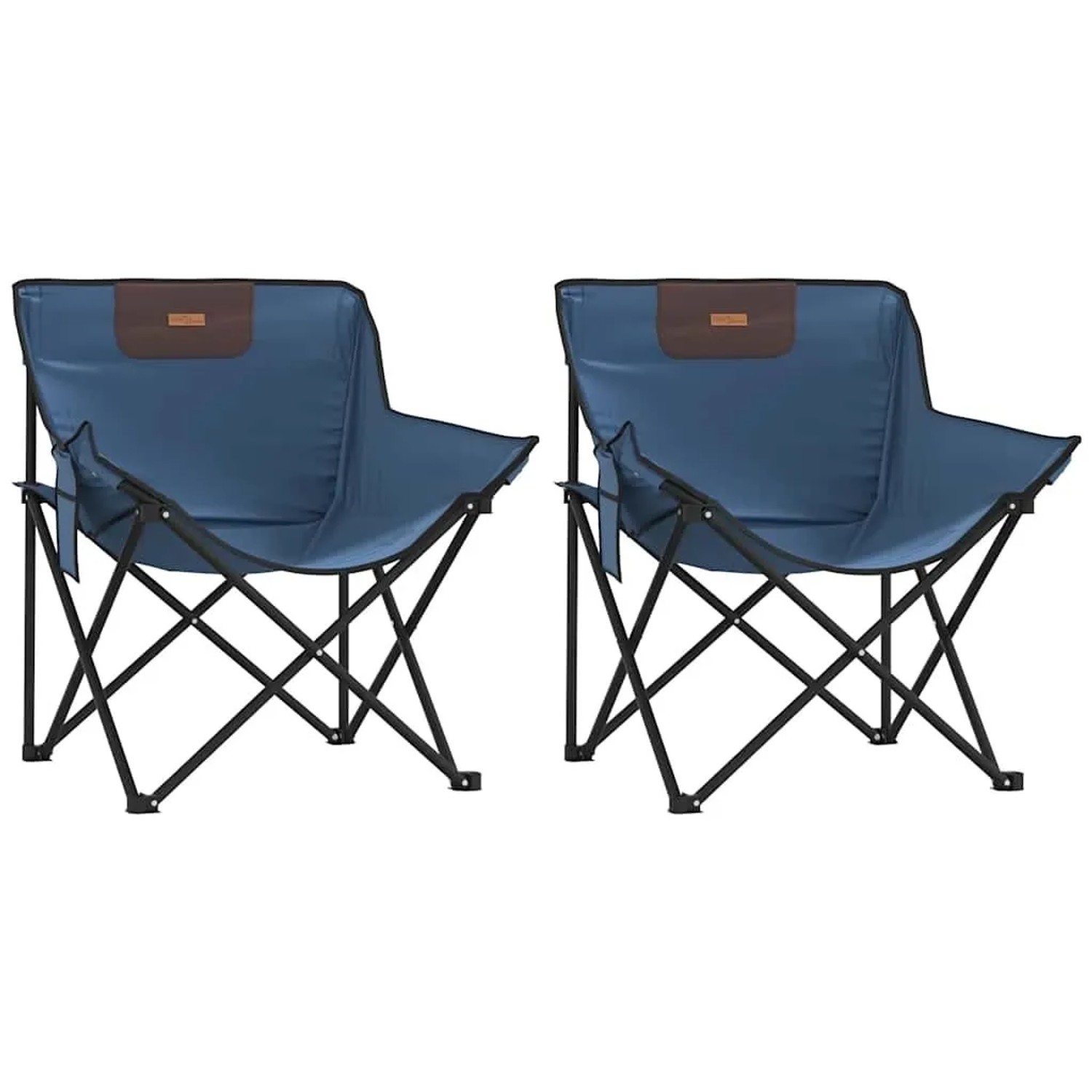 vidaXL Campingstühle 2 Stk mit Tasche Klappbar Blau 366547