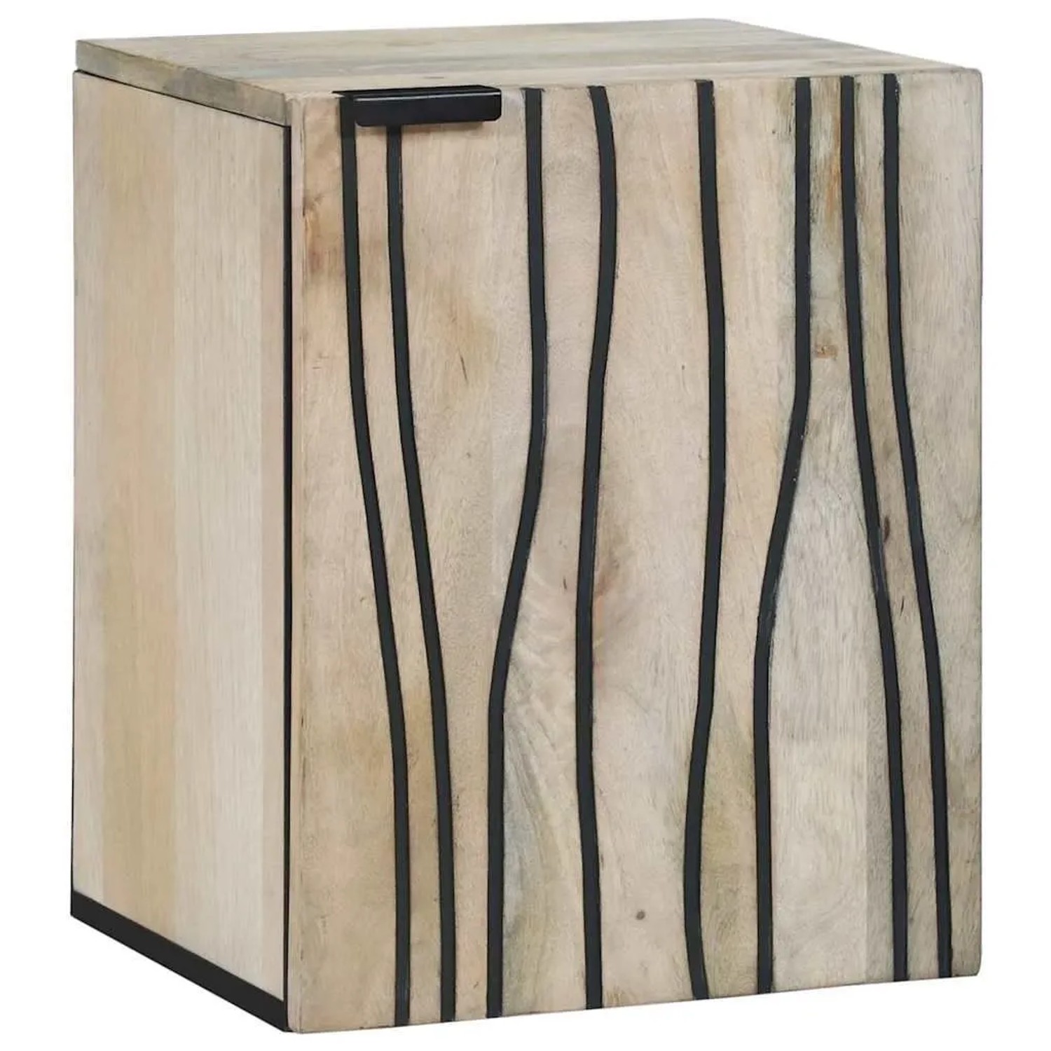 vidaXL Waschbeckenschrank mit Tür Weiß 38 x 33,5 x 48 cm Holzwerkstoff 4017 günstig online kaufen