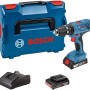 Bosch Professional Akku-Bohrhammer-Set GBH 8-45 DV + GSB 18 V-21 mit Koffer, Akkus und Ladegerät.