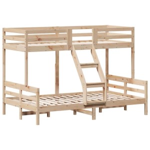 vidaXL Etagenbett 80x200/120x200 cm Massivholz Kiefer 3207161