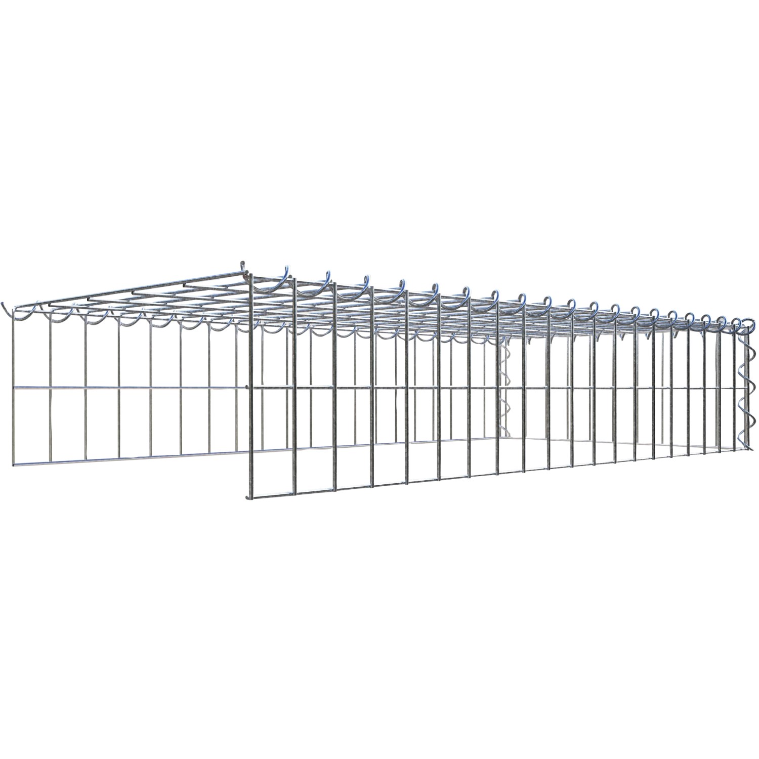 Gabiona Gabione-Anbaukorb Typ 4 20 x 100 x 50 cm Maschenw 5 x 10 cm