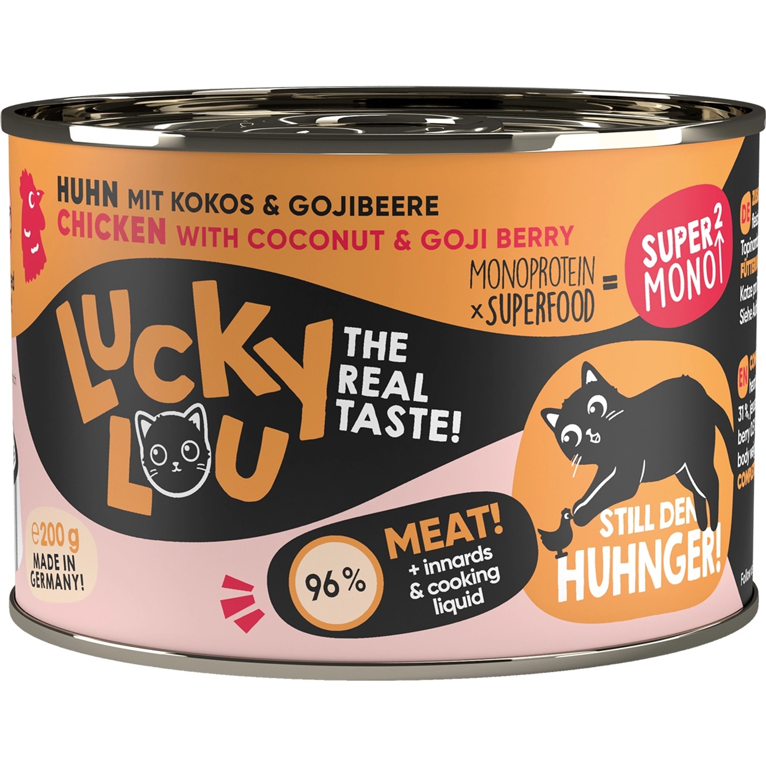 Lucky Lou Katzen-Nassfutter SuperMono² Huhn 200 g