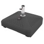 Anthrazitfarbener Doppler Füllsockel Active Fill-It 3-in-1 mit Rollen und Stahlrohr für Sonnenschirme.