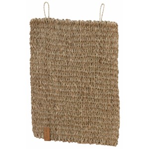 Silvio Design Kratzmatte 2er Set aus Seegras, eckig und in Naturfarbe.