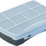Organizer-Set, 3-teilig, für Aufbewahrung: Box mit transparentem Deckel und Fächern.