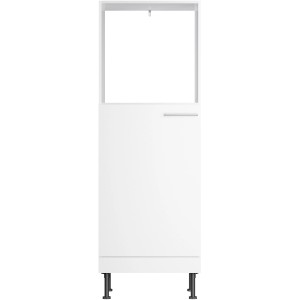 Weißer Optifit Midischrank Bengt932 für Backofen und Kühlschrank, 60 cm breit.