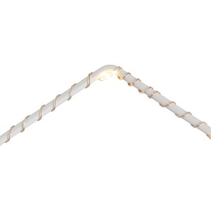 Detailaufnahme: LED Deko Stern aus Metall mit warmweißen LEDs für den Innenbereich.