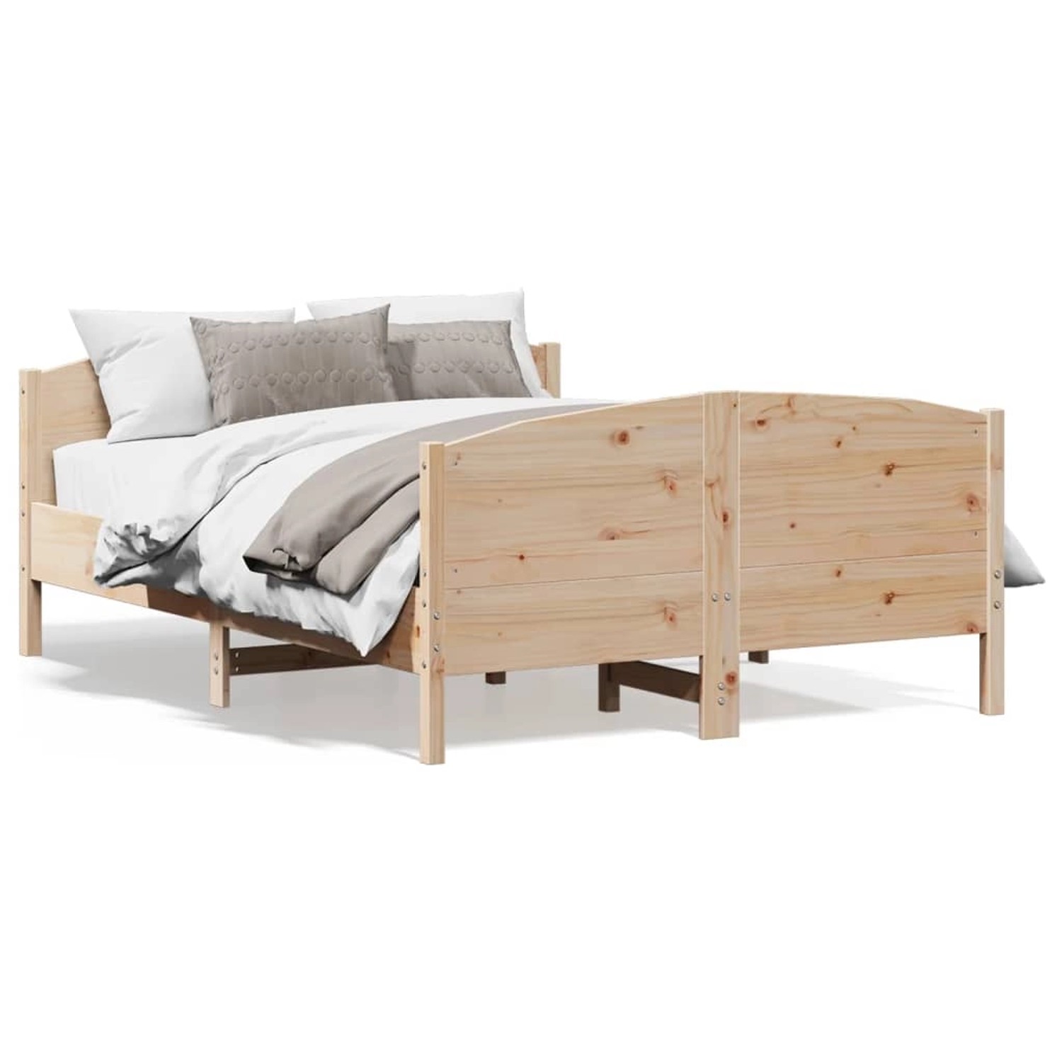 vidaXL Massivholzbett ohne Matratze 160x200 cm Kiefernholz 3216167 günstig online kaufen