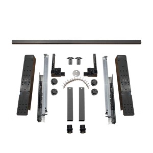 Blum Space-Step Sockelbeschlag Set: Querprofil, Distanzleiste, Auszüge, 460 mm, für Schrank-Stauraum.