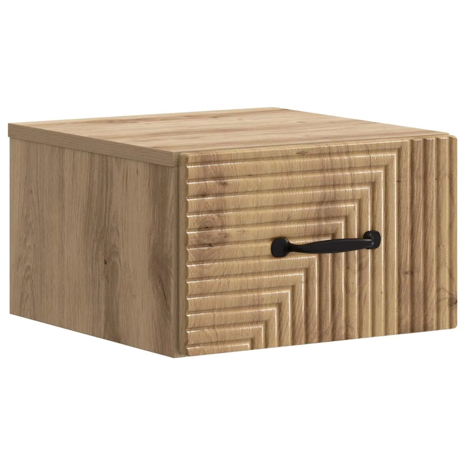 vidaXL Wandmontierter Nachttisch Artisan-Eiche 34,5 x 33 x 20 cm 898613