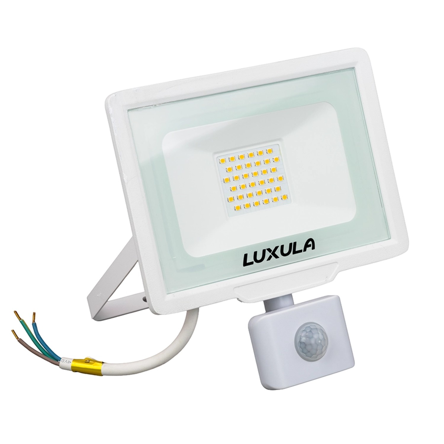 LUXULA LED Strahler mit Bewegungsmelder 30W 3000lm Fluter 4000K Neutralweiß günstig online kaufen