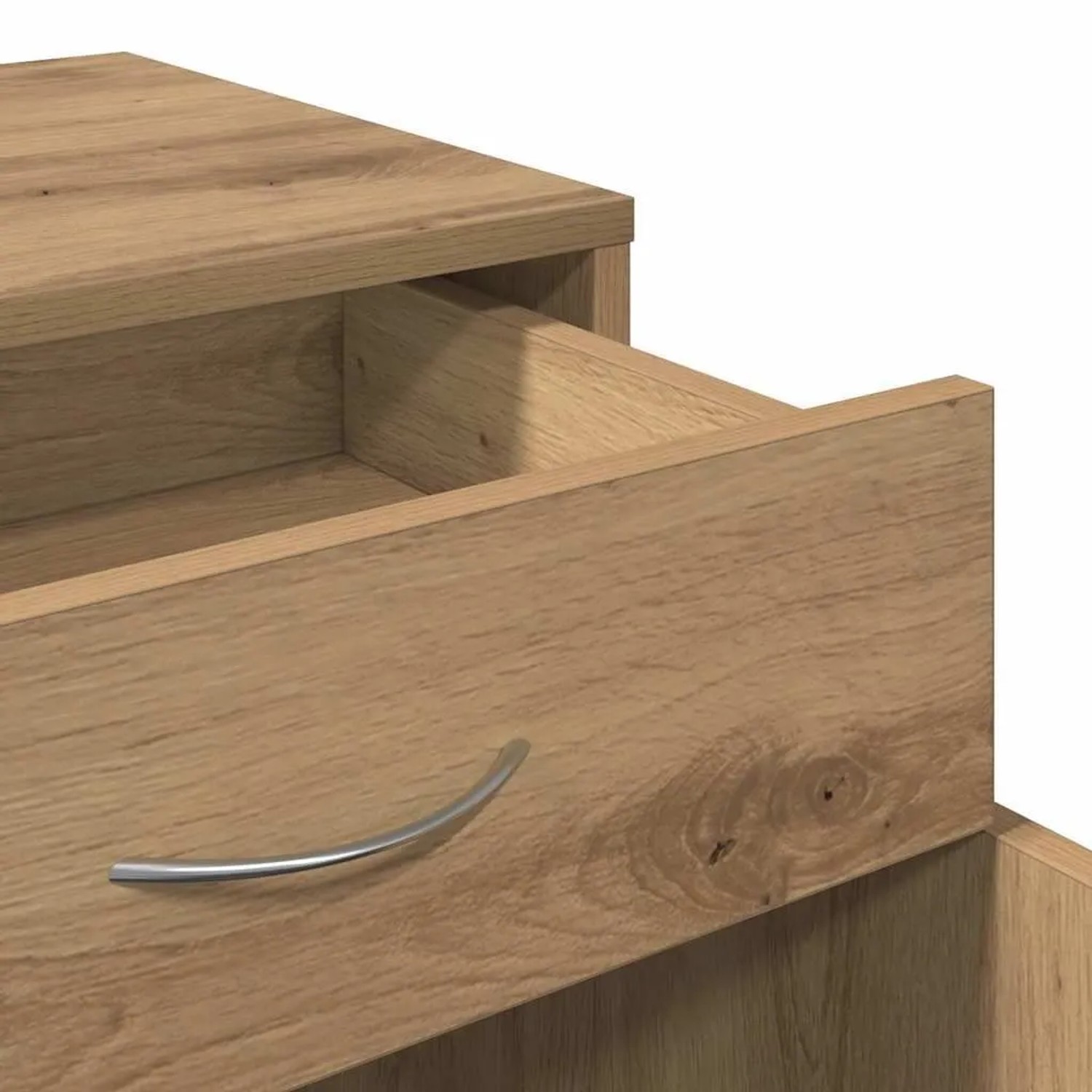 vidaXL Rollcontainer Artisan-Eiche 45x38x54 cm Holzwerkstoff 856655_9