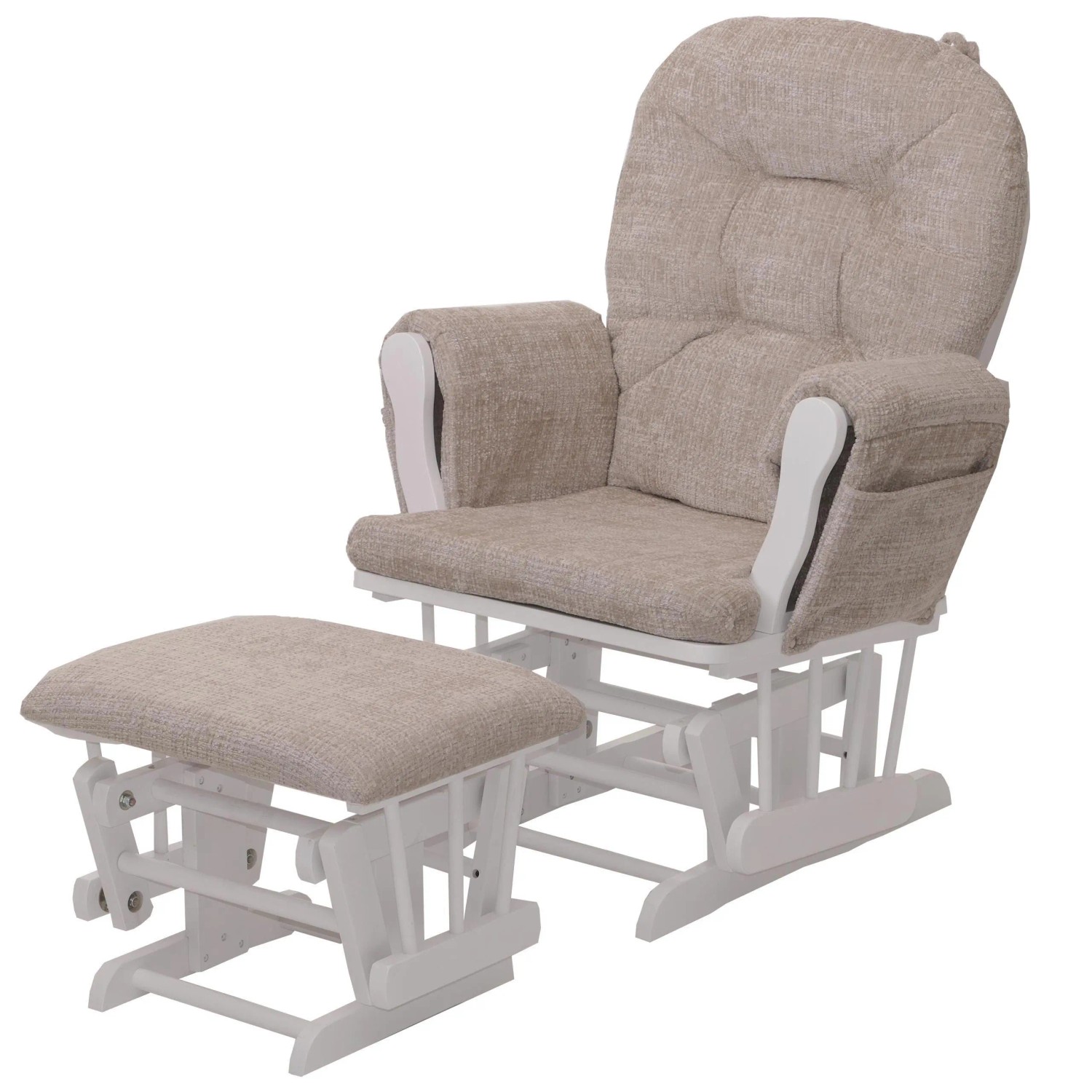 MCW Relaxsessel C76 Creme Gestell Weiß