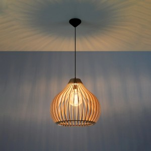 Sollux Lighting Hängeleuchte Aprilla aus Holz, skandinavisches Design für Lampen & Leuchten.