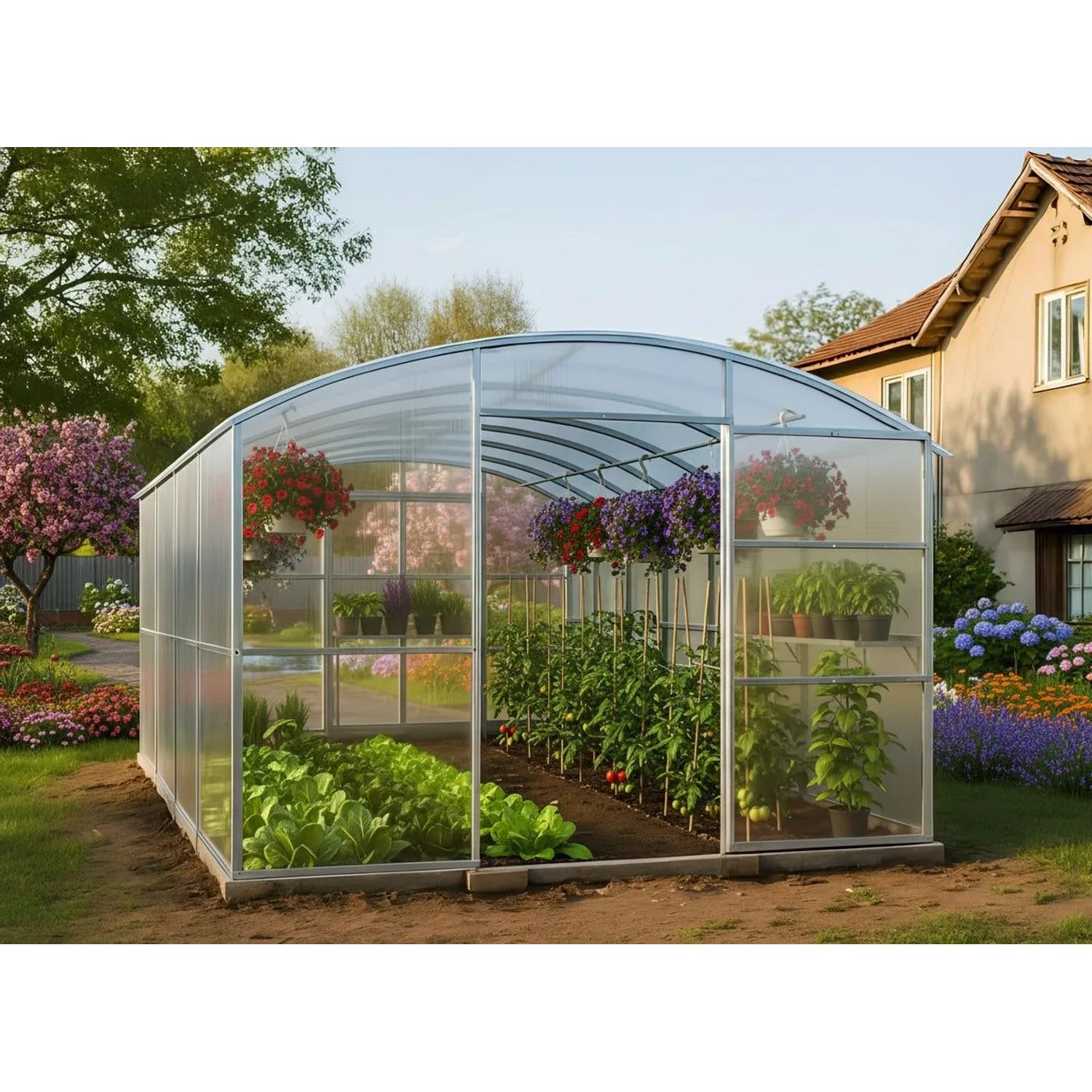Garten Dream Gewächshaus Avalon 3x12m mit 10mm Polycarbonat