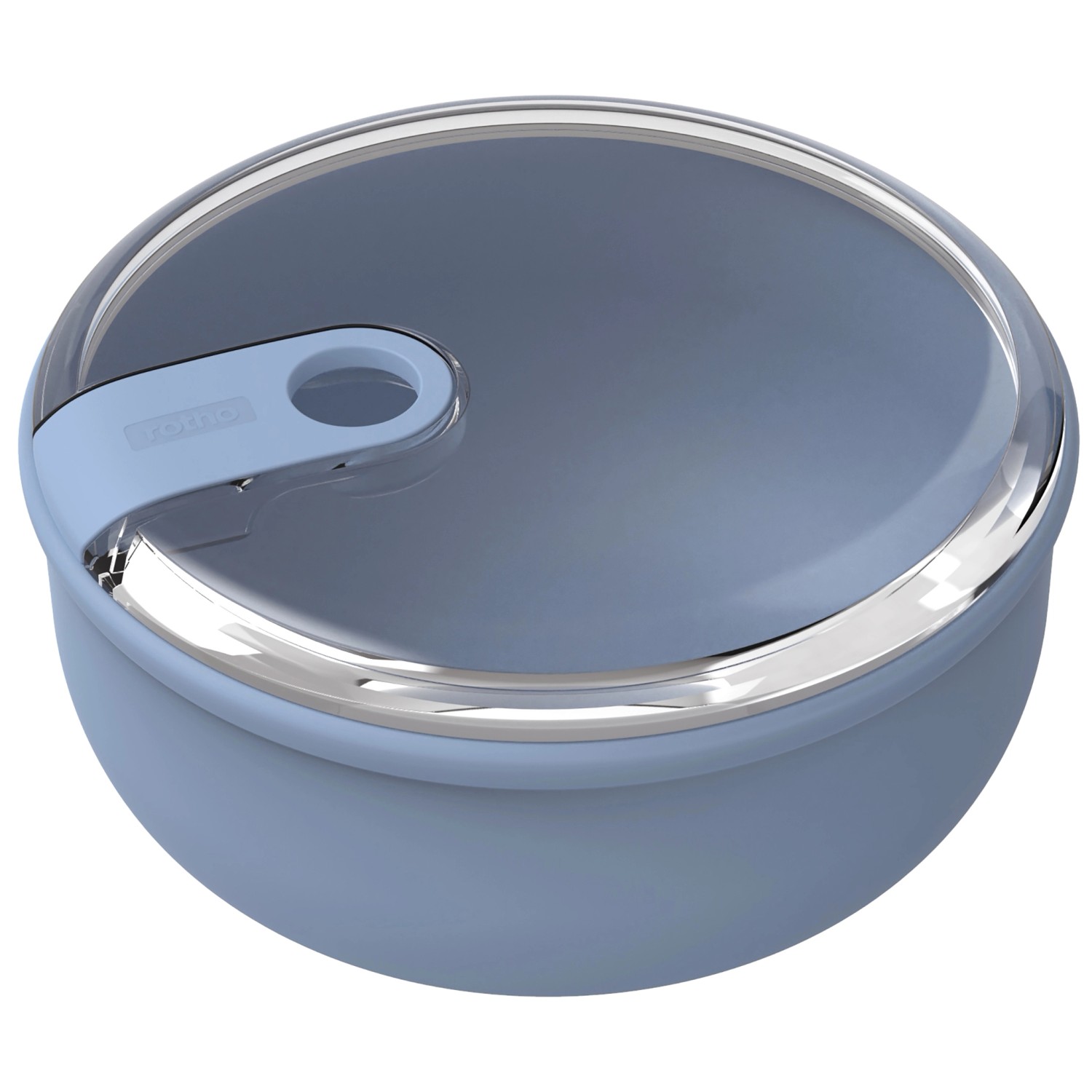 Rotho Frischhaltedose Ela Rund 0,75, Horizontblau