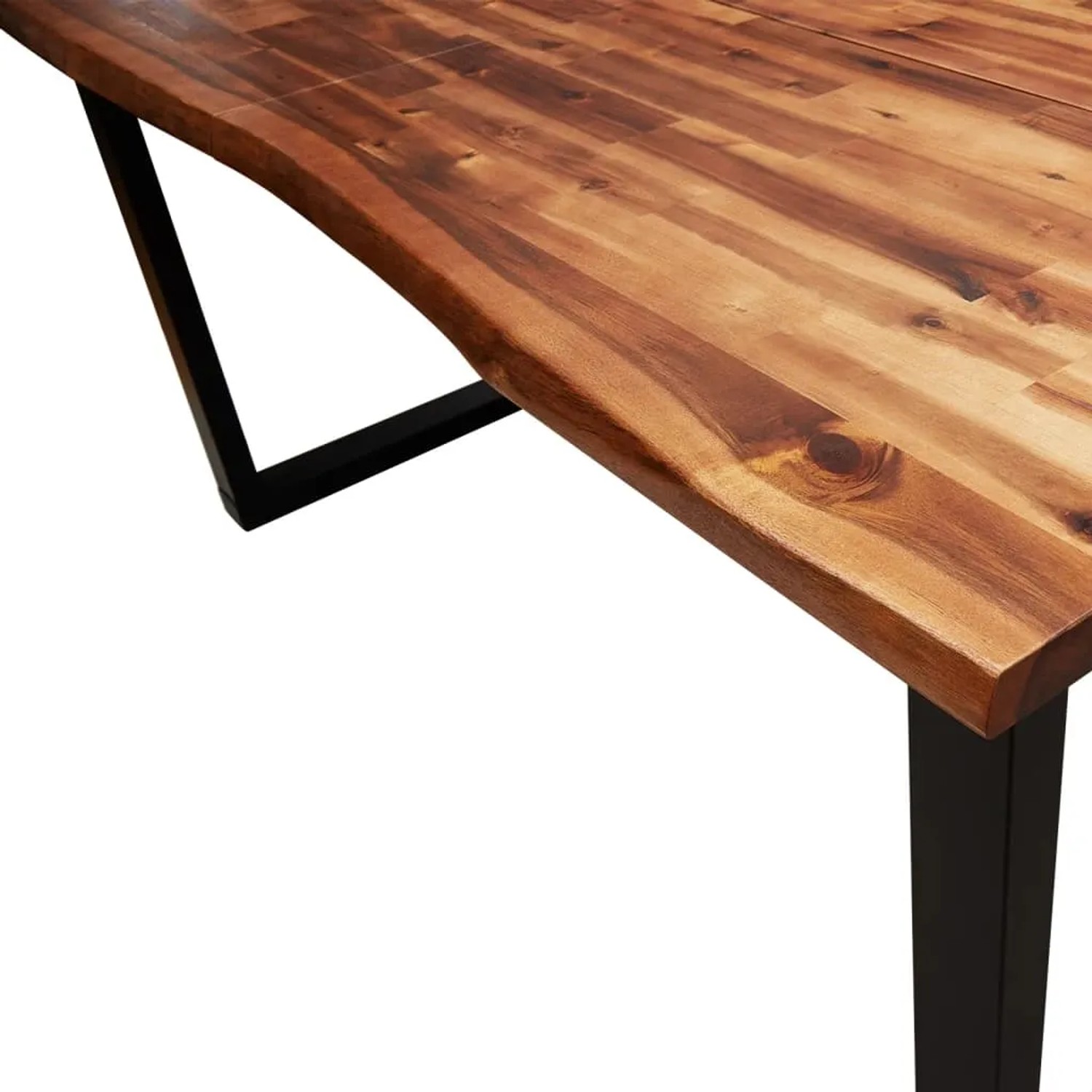vidaXL Esstisch Massivholz Akazie Baumkante 140 x 80 x 75 cm kaufen bei OBI