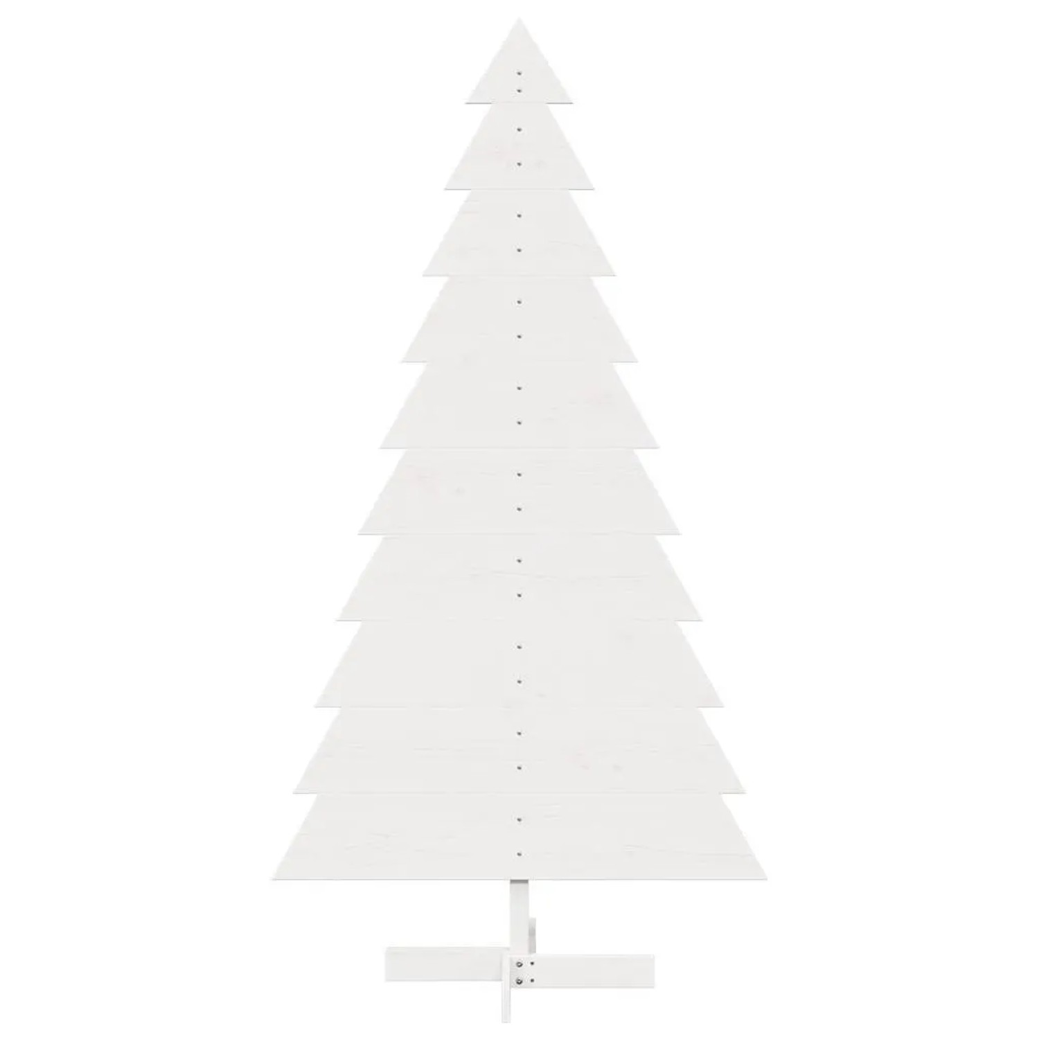 vidaXL Weihnachtsbaum zum Schmücken Weiß 180 cm Massivholz Kiefer 858196