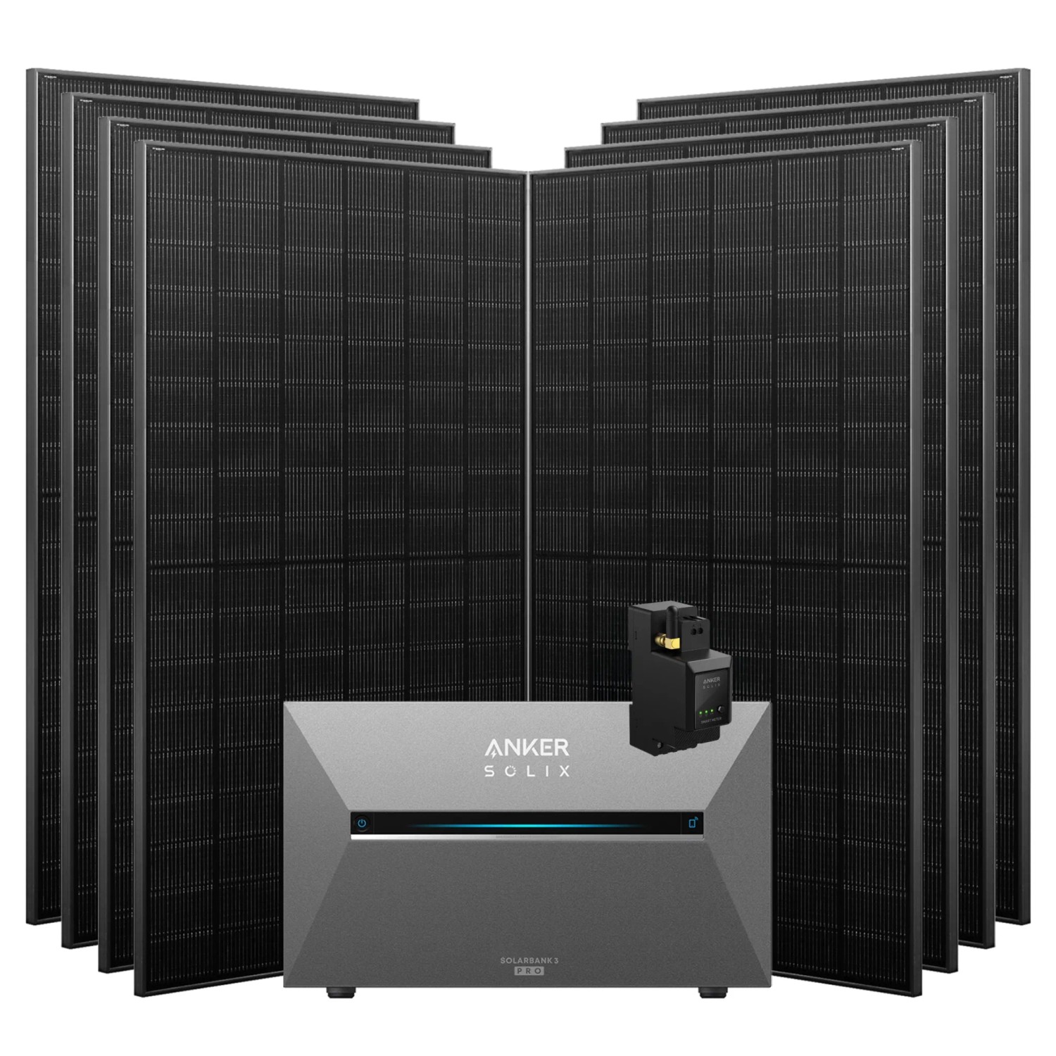 Anker SOLIX Solarbank 3 Pro 3.640 W Balkonkraftwerk mit Smart Meter, IP65 Ohne BP2700 und Halterung