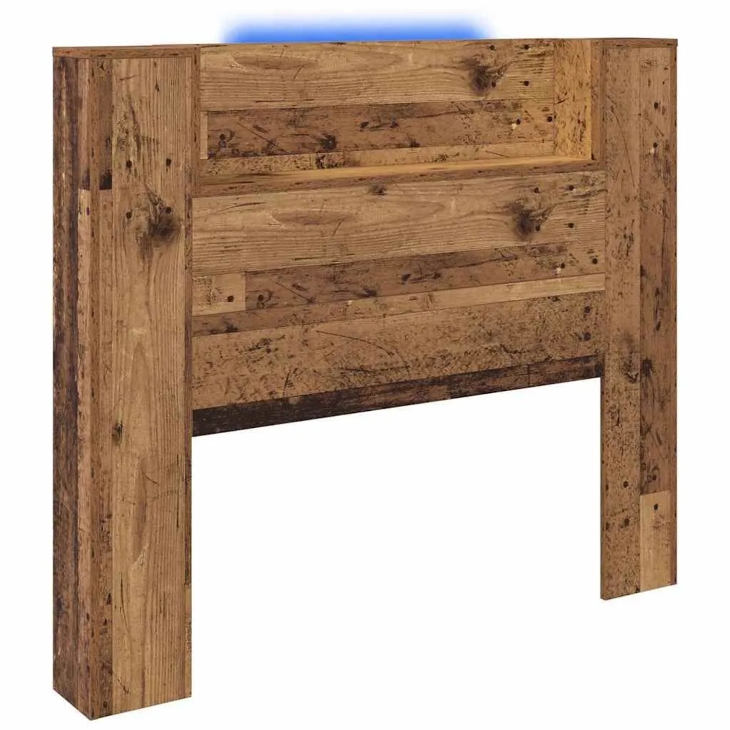 vidaXL Kopfteil mit Regal Altholz 120 x 15 x 103,5 cm Holzwerkstoff 886262 günstig online kaufen