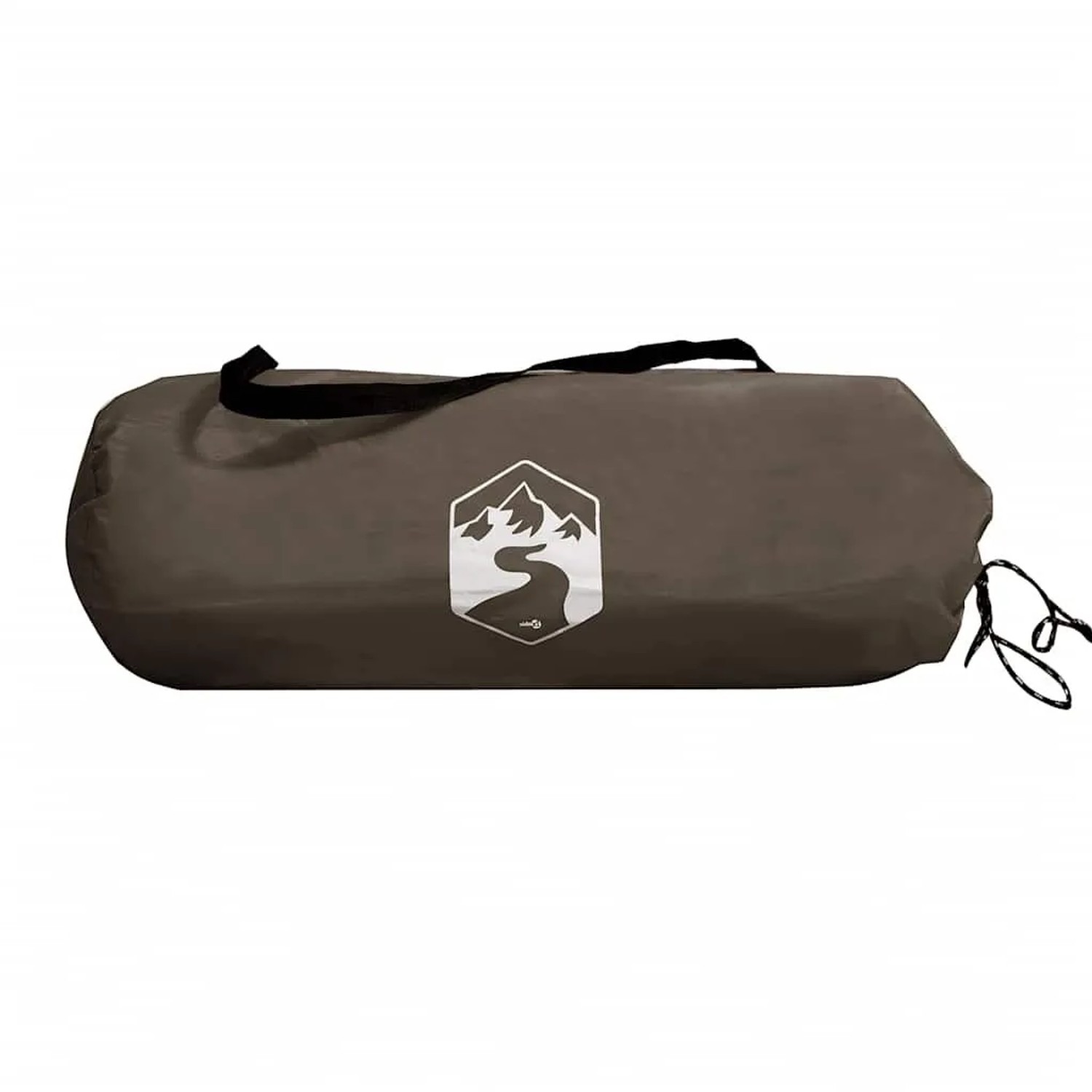 Verpacktes vidaXL Angelzelt für 5 Personen in Braun, ideal für Camping & Outdoor.