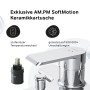 AM.PM Wannenarmatur Flash Aufputz Chrom mit Keramikkartusche und Hinweisen zu Funktionen.
