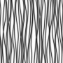 Komar Vlies Fototapete Zebra, 50x270cm, mit abstraktem Zebra-Muster in Schwarz und Weiß.