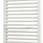 Weißer Schulte Design-Heizkörper Miami, 121,5x50cm, mit horizontalen Heizrohren.