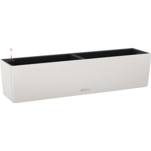 Lechuza Balconera Color 80, lichtgrauer Blumenkasten (79x19cm) mit Bewässerungssystem.