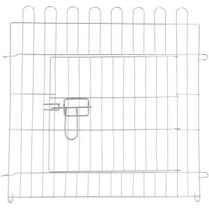 Kerbl Freilaufgehege für Welpen und Kleintiere, verzinkt, mit Tür. 6 Gitterelemente.
