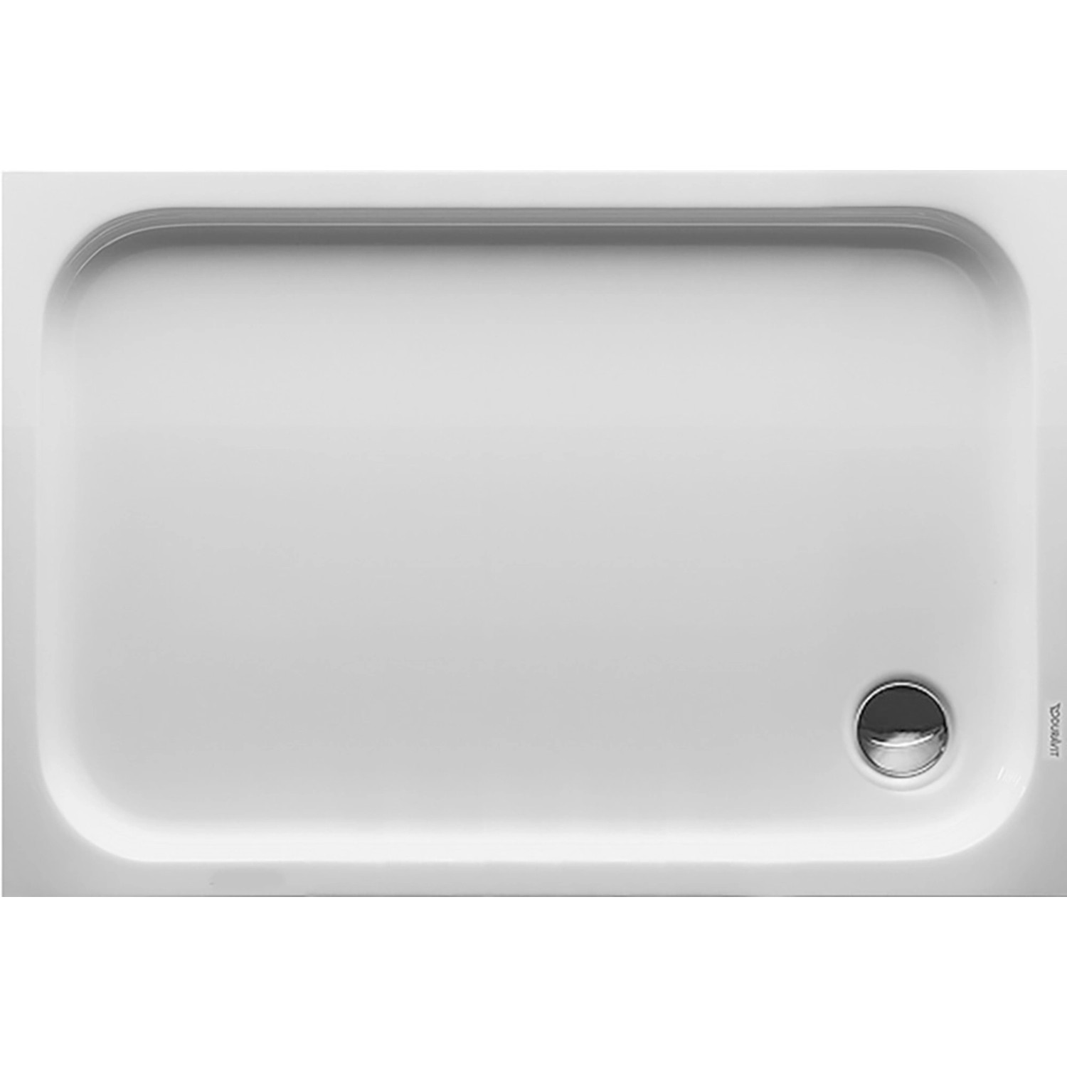 Duravit Duschwanne D-Code 120 cm x 80 cm x 8,5 cm Antislip Weiß