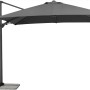 Anthrazitfarbener Schneider Ampelschirm 300x300 cm mit Dreh- und Neigungsfunktion.