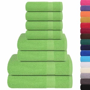 vidaXL 8-Tlg Handtuch-Set Apfelgrün 360 g/m² 100% Baumwolle 137076