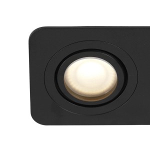 Schwarzer QAZQA Einbaustrahler AlberTo, 2-flammig, für GU10 Leuchtmittel, Lampen & Leuchten.