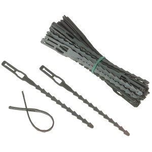 Pflanzenbinder 13 cm, 50 Stück aus Kunststoff, zum Fixieren von Pflanzen im Garten.