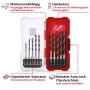 Einhell Holzspiralbohrer-Set, 10-teilig im S-Case. Holzbohrer von 3-8 mm im Koffer.