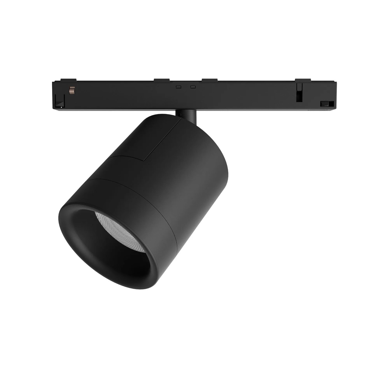 Schwarzer Philips Hue LED-Spot Perifo zur Schienensystem-Erweiterung. Dimmbar und flexibel einstellbar.