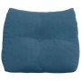 Blaues Samt-Rückenkissen vidaXL, 60x24x50 cm, mit Knopf. Ergonomische Unterstützung für Sofa & Bett.