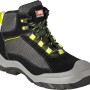 Bullstar Sicherheitsstiefel DynamiX S1p, grau-schwarz, Größe 39. Arbeitsschuh mit Stahlkappe und durchtrittsicherer Sohle.
