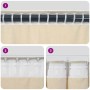 vidaXL Vorhänge 2 Stk Weinrot 140 x 245 cm Samt 4107306_7