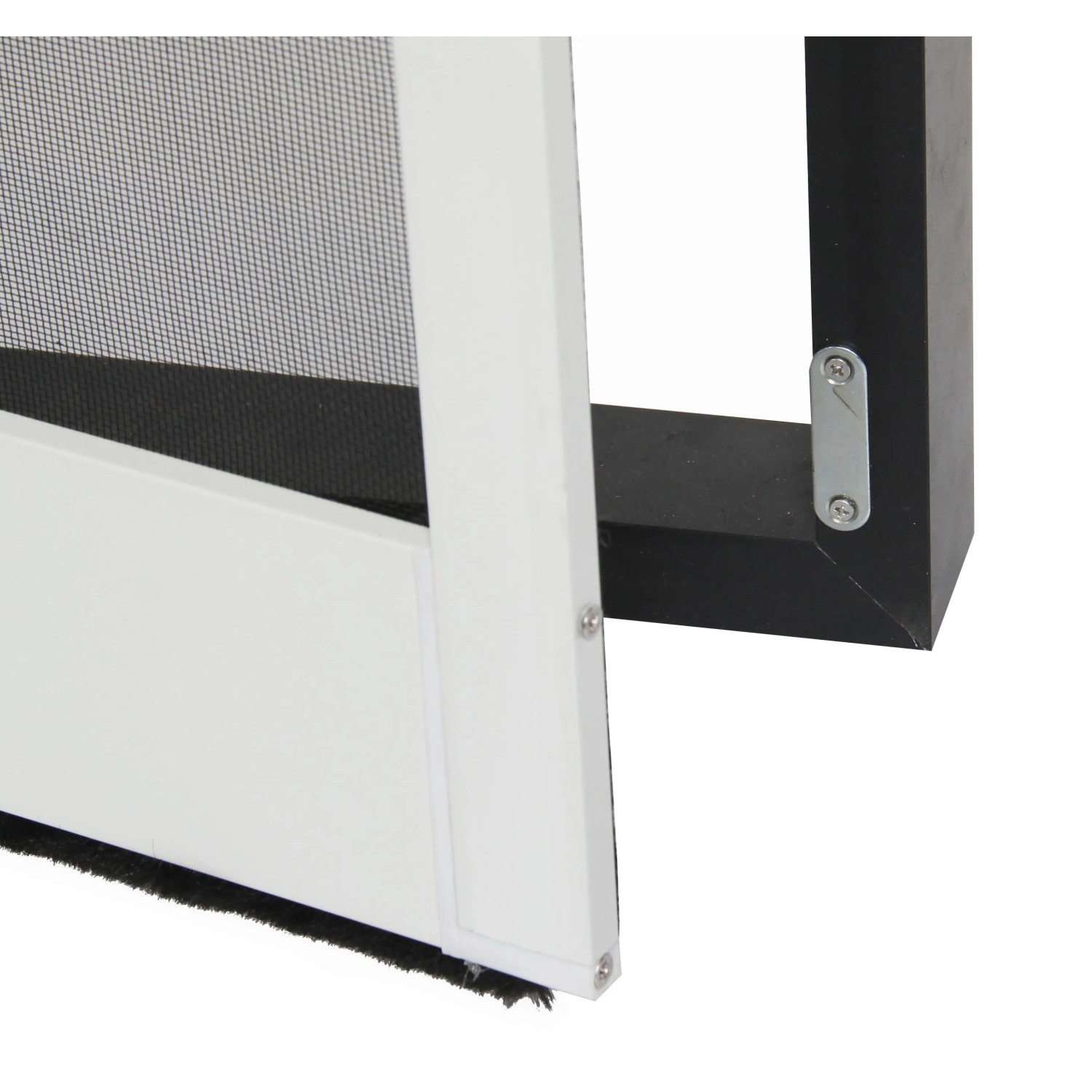 Detailaufnahme: Avosdim Insektenschutztür, Aluminium, 215x100cm, Anthrazitgrau.