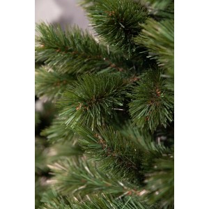 Künstlicher Weihnachtsbaum Tsuga, 185 cm hoch, mit dichten, grünen Zweigen.