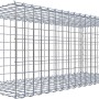 Gabiona Anbaukorb Typ 2, 40x100x40 cm, Maschenweite 5x5 cm, aus verzinktem Drahtgitter.